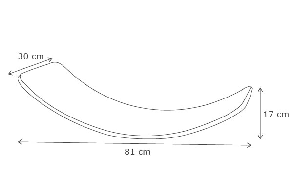 De afmetingen van het balance board