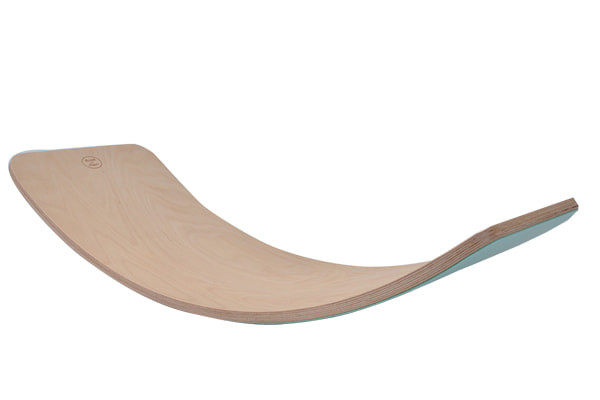 Balance Board Naturel met mint vilt