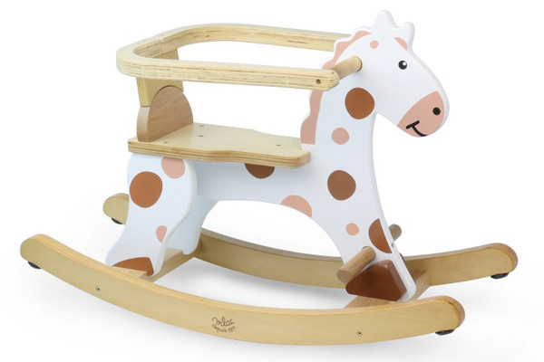 Houten hobbelpaard vanaf 1 jaar.
