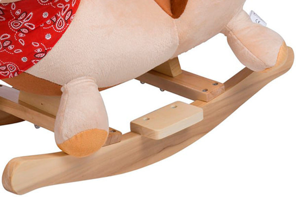 Houten onderstel met voetensteun.